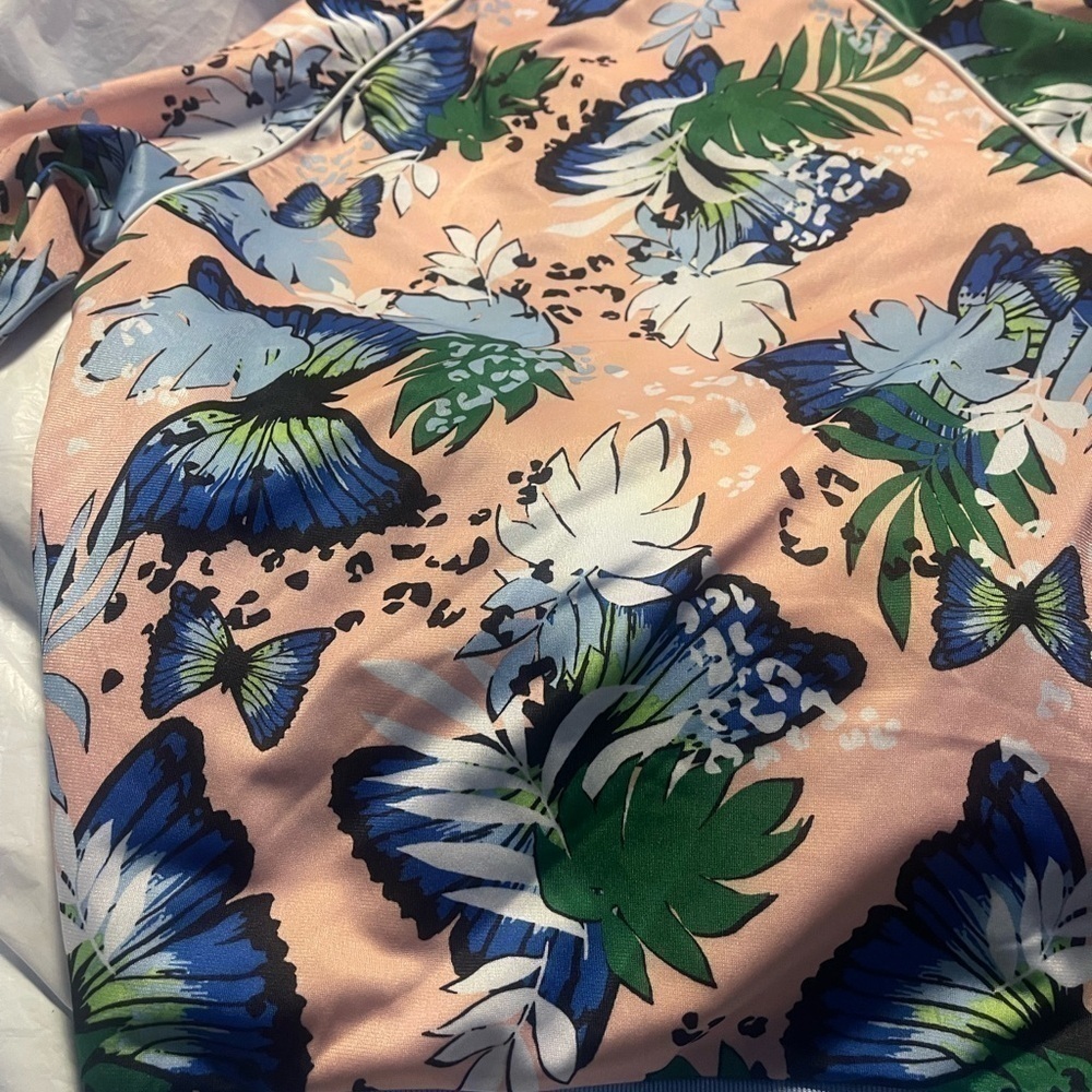 Adidas girls floral track jacket size medium - Picture 5 of 6
